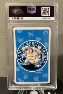 1998 Pokemon Blue Deck Snorlax Playing Card 4 of Spades PSA 10 - Image 5