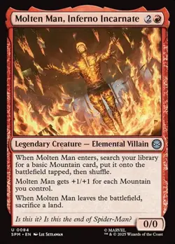 1x Molten Man, Inferno Incarnate NM Eng MTG - Marvel's Spider-Man - Image 1