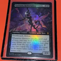 Pack Fresh Gwenom, Remorseless Borderless Foil 0256 Magic the Gathering MtG - Image 1