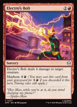 1x Electro's Bolt NM Eng MTG - Marvel's Spider-Man - Image 1