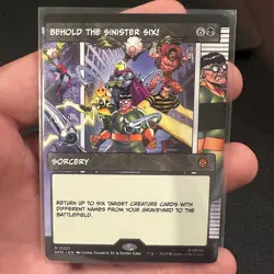 Behold the Sinister Six! (Borderless) 0221 MTG Spider-Man NM/M - Image 1
