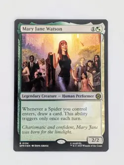 FOIL NM Mary Jane Watson | MTG Marvel Spider-Man | Selesnya Spider Tribal EDH - Image 1