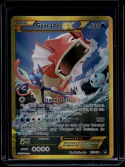 Pokemon TCG Gyarados ex 123/122 XY BREAKpoint Secret Rare MP - Image 1