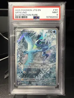 PSA 9 | 2025 Pokemon Journey Together Articuno Illustration Rare #161/159 - Image 1