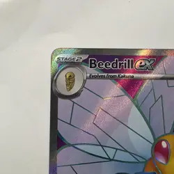Pokemon TCG- Beedrill ex - 098/086 - ME04: Chaos Rising (CRI) Ultra Rare NM - Image 3