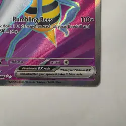 Pokemon TCG- Beedrill ex - 098/086 - ME04: Chaos Rising (CRI) Ultra Rare NM - Image 5