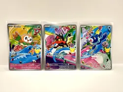 Popplio Rowlet Litten MEP 043 044 045 Pokemon 30th Anniversary First Partner - Image 1