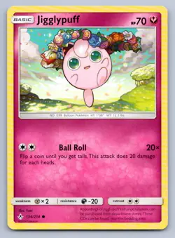 Pokemon Jigglypuff Unbroken Bonds UNB C 134/214 LP - Image 1