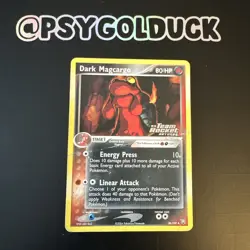 Pokemon Dark Magcargo TCG Team Rocket Returns 38/109 Reverse Holo Stamped E10 - Image 1