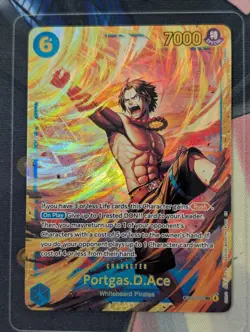 Portgas.D.Ace OP13-119 SEC Foil Carrying On His Will One Piece NM - Image 2