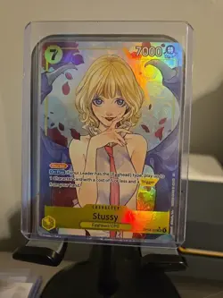 One Piece TCG Stussy (Alternate Art) OP13-110 Carrrying On His Will Holo - Image 1