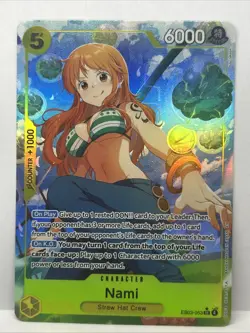 Nami EB03-053 Alt Art SR One Piece Heroines Edition NM English Foil 🔥🔥 - Image 1