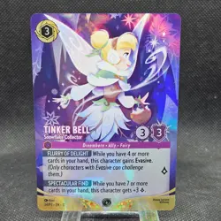 Tinker Bell Snowflake Collector Disney Lorcana Championship Foil Promo 34/P3 - Image 1