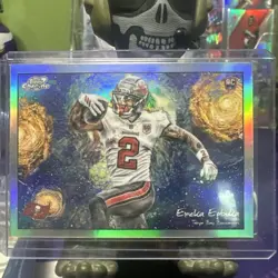 2025 Topps Cosmic Chrome Emeka Egbuka Stars In The Night Rookie RC - Image 1