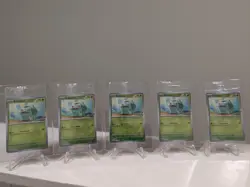 Lot of 5x Bulbasaur 151 Stamped Reverse Holo --Sealed -- (Best Buy Exclusive) - Image 1