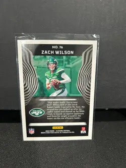 2022 Panini Illusions #76 Zach Wilson Stardust Dots Holo Parallel Exclusive Jets - Image 2