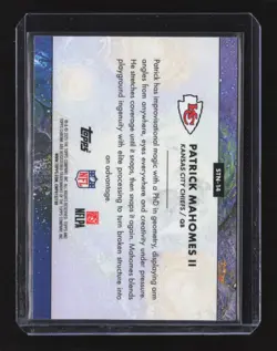 2025 Topps Chrome Cosmic #STN-14 Patrick Mahomes II Stars in the Night - Image 2