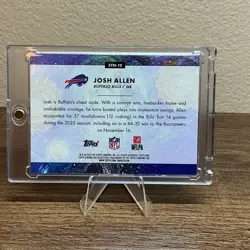 2025 Topps Chrome Josh Allen Stars In The Night Buffalo Bills Football Card - Image 2