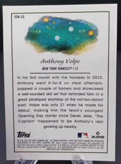 Anthony Volpe 2023 Topps Cosmic Chrome Stars in the Night Rookie #STN-25 - Image 2