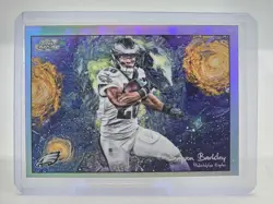 Saquon Barkley - 2025 Topps Cosmic Chrome Stars In The Night SP #STN-16 - Eagles - Image 3
