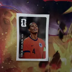 Virgil Van Dijk Coca Cola Exclusive FIFA World Cup Sticker Panini - Image 1