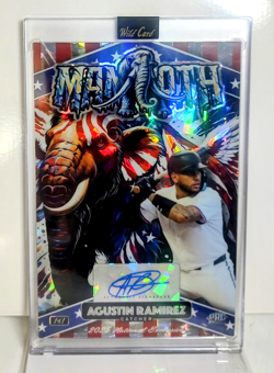 2025 Wild Card National Exclusive Mammoth Agustin Ramirez Cracked Ice Auto 1/1 - Image 1