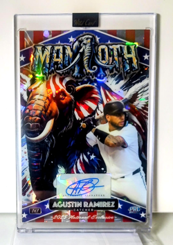 2025 Wild Card National Exclusive Mammoth Agustin Ramirez Cracked Ice Auto 1/1 - Image 2