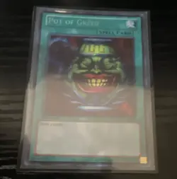 Konami Yu-Gi-Oh! TCG Pot of Greed Spell Card LCYW-EN059 - Image 1