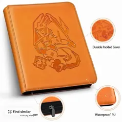 Ravaver Charizard Binder 360 Card 9 Pocket Pokemon Orange - Image 2