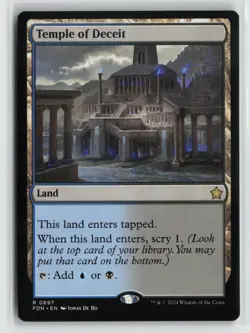 Temple of Deceit 0697 Foundations FDN MTG Magic - Image 1