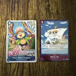 One Piece Judge Card Tony Tony Chopper and Merry Go Stamped - Image 1