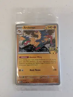 SEALED Field Museum Fossil Exhibit Archeops Pokemon Card - Image 1