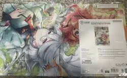 Gundam ENGLISH Suletta & Miorine EVX02 Playmat & EXRP-003 Card Bandai Fest 25-26 - Image 1
