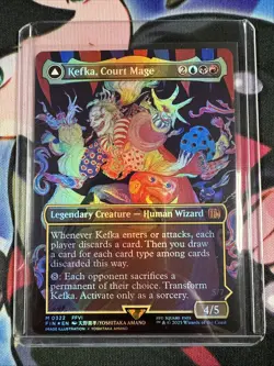 Magic MTG Final Fantasy Kefka, Court Mage Borderless FOIL 322 NEAR MINT NM - Image 1