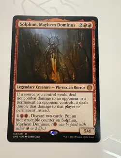 Wizards of the Coast Solphim, Mayhem Dominus ONE 150/271 Mythic Red EN - Image 1