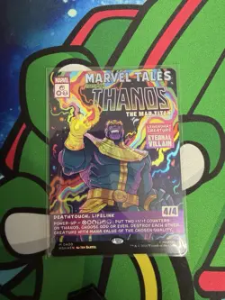 MTG Thanos, The Mad Titan Borderless Foil M 0400 MSH Marvel Super Heroes - Image 1