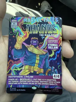 MTG Thanos, The Mad Titan Borderless Foil M 0400 MSH Marvel Super Heroes - Image 4