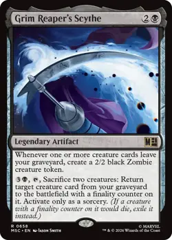 x1 Grim Reaper's Scythe - Foil R MTG Commander: Marvel Super Heroes M/NM, Englis - Image 1