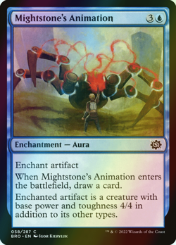 MTG Mightstone's Animation Foil ** The Brothers' War ** English (NM) - Image 1