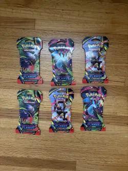 Pokemon Phantasmal Flames Sleeved Booster Pack - LOT OF 6 - Image 1