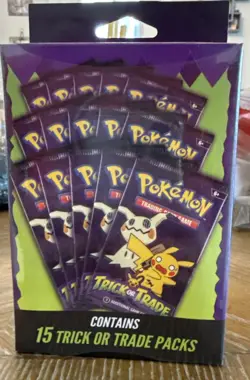 Pokemon Trick or Trade Booster Pack box 15 Packs 2025 Sealed Walgreens Exclusive - Image 1