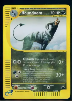 Pokemon SKYRIDGE - #12/144 Houndoom - Reverse Holo - ENG - Lightly Played - Image 1