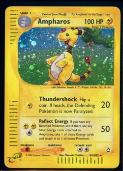 Pokemon AQUAPOLIS - #H1/H32 Ampharos - Holo - ENG - Lightly Played/Near Mint - Image 1