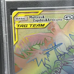 Pokemon PSA 10 Moltres & Zapdos & Articuno GX 69/68 Hidden Fates Secret Rare - Image 5