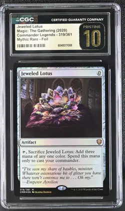 JEWELED LOTUS Commander Legends Foil Mythic CGC Pristine 10 MTG [Nostalgium] - Image 1
