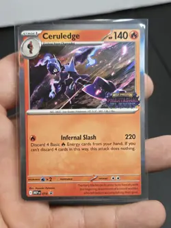 Ceruledge - MEP014 - Pokemon Mega Evolution Prerelease STAFF Holo Promo NM - Image 1