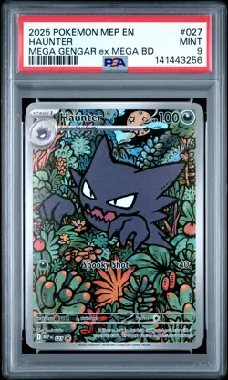 PSA 9 Haunter 027 Mep En-me Black Star Promo MEGA GENGAR EX MEGA BATTLE DECK - Image 1
