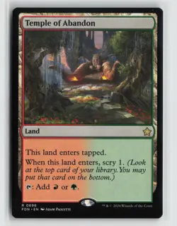 Temple of Abandon 0696 Foundations FDN MTG Magic - Image 1