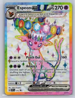 Espeon ex SVP 175 Holo Promo Scarlet & Violet Promo Pokemon Holo Near Mint - Image 1