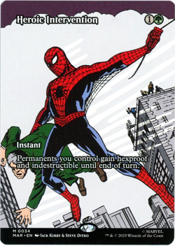 Heroic Intervention (Borderless) 0034 - Marvel's Spider-Man MTG NM/M Ships Now - Image 1